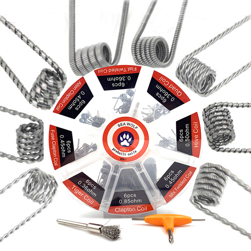 Vorgefertigte Spule 8 Typen Al – Clapton Wire Pre Built Bewertung und Preis