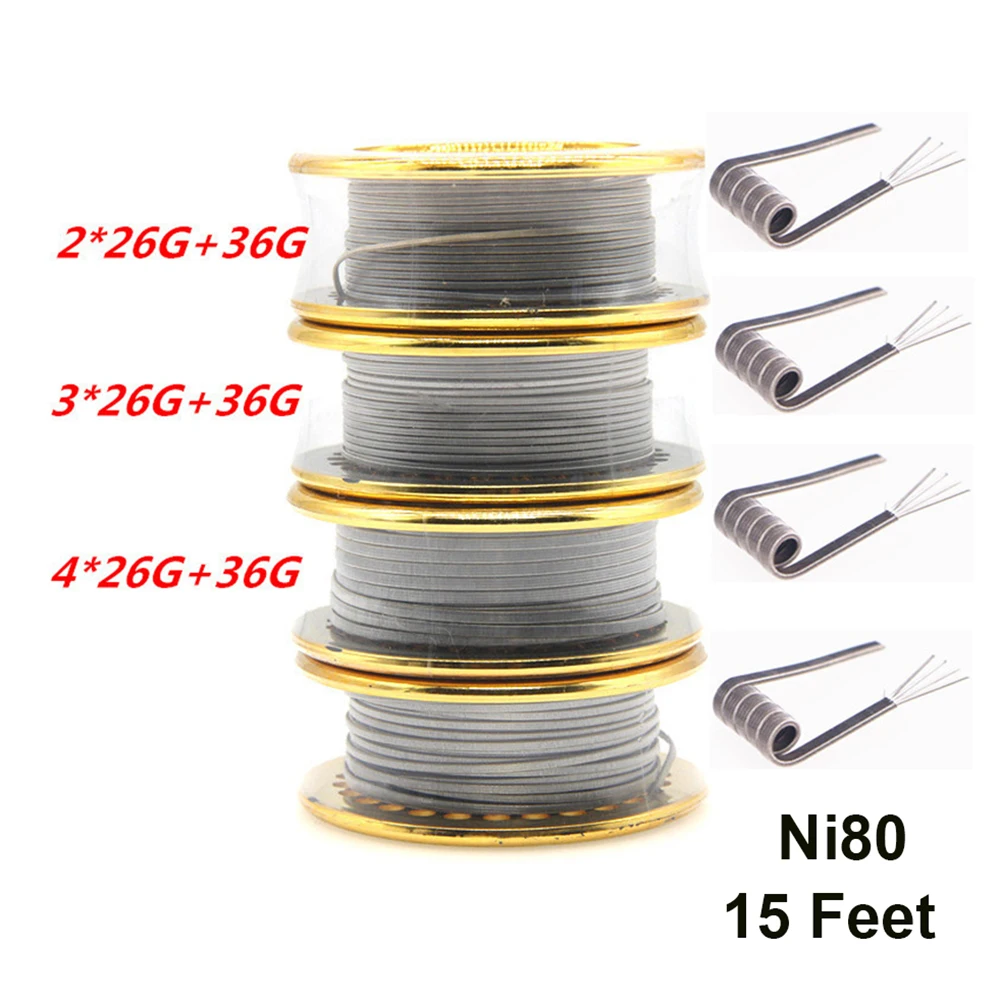 Ni80 Draht 26G 36GA 15 Fuß Cla – Vape Accessory Bewertung und Preis