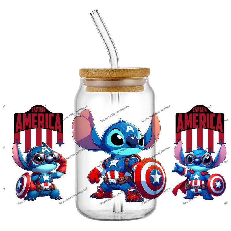 Cartoon-Helden-Design 16OZ UV  – Rdta Tank Glass Bewertung und Preis